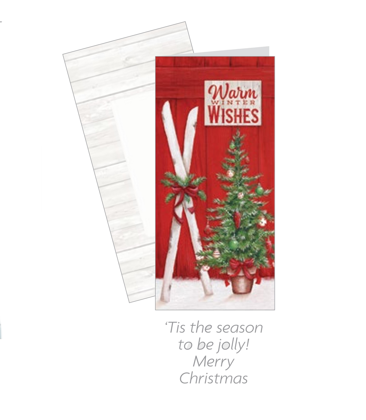 Tall Traditions 16 Count Cards - Present Skis