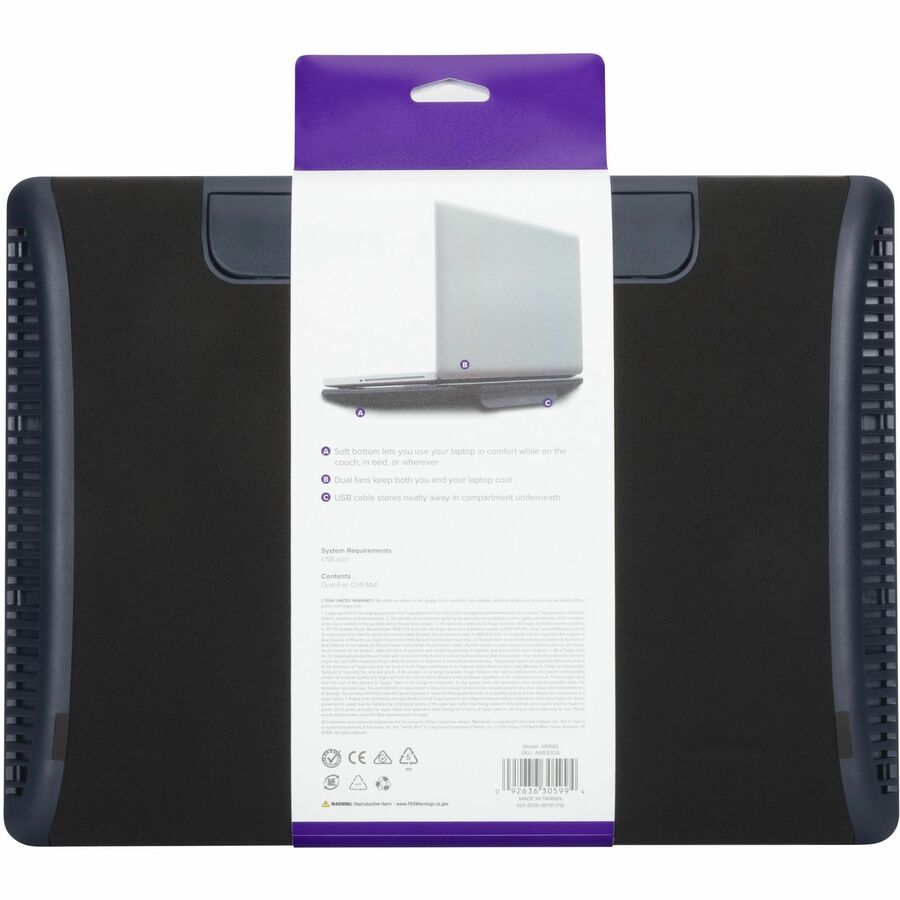 Targus 17" Dual Fan Lap Chill Mat