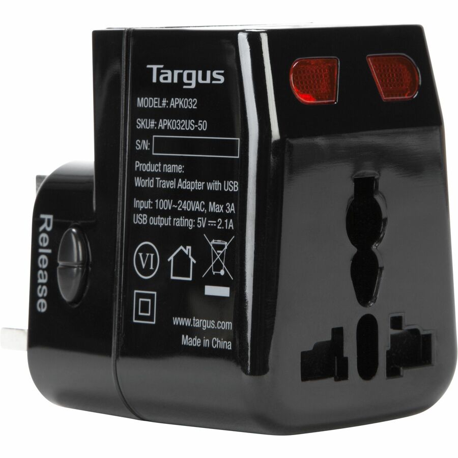 Targus Apk032Us Power Plug Adapter Universal Black