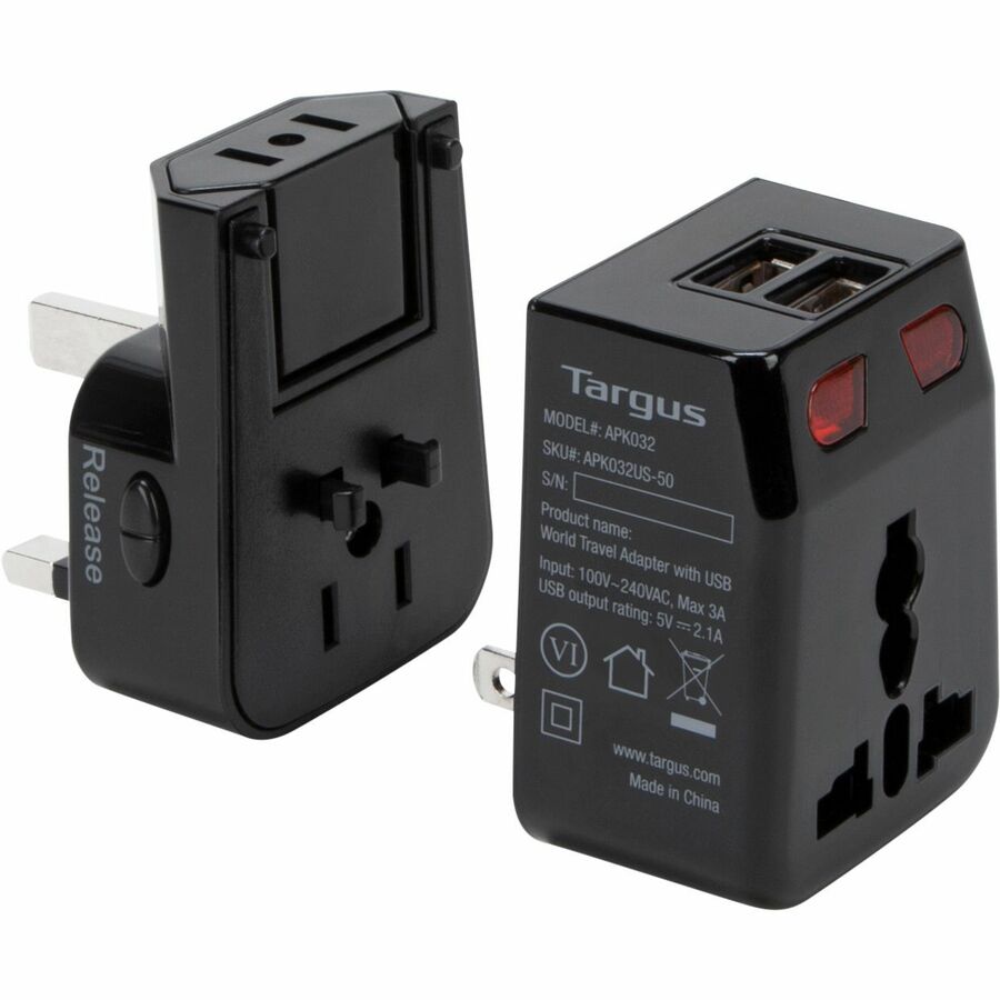 Targus Apk032Us Power Plug Adapter Universal Black