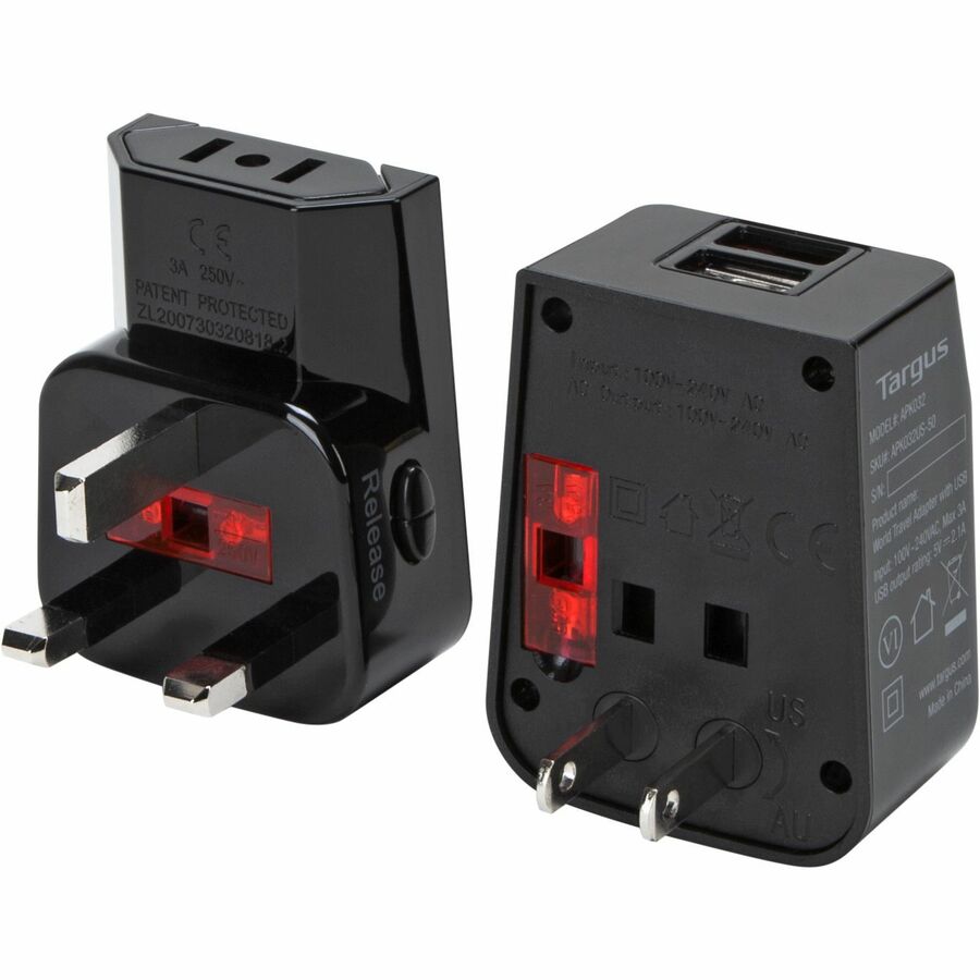 Targus Apk032Us Power Plug Adapter Universal Black