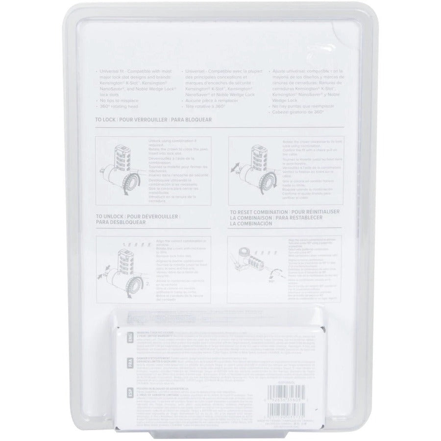 Targus Asp96Rgl Cable Lock Silver 2 M
