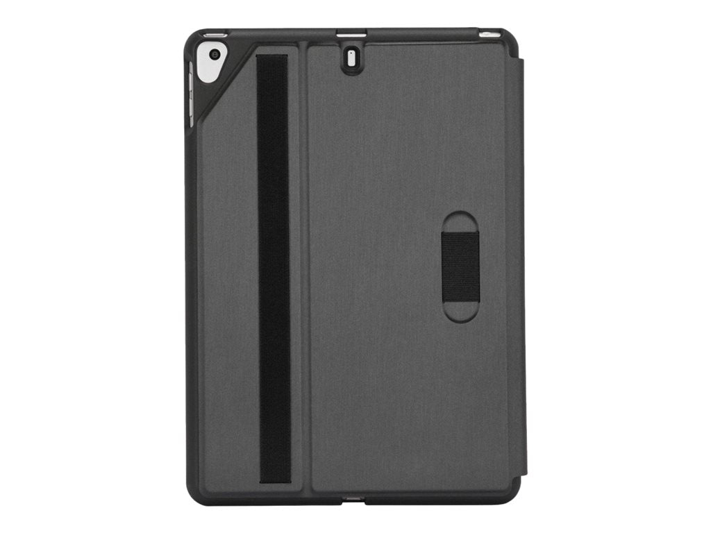 Targus Click-In - Flip cover for tablet - polyurethane, thermoplastic polyurethane (TPU) - black - 10.5 - for Apple 10.2-inch THZ851GL