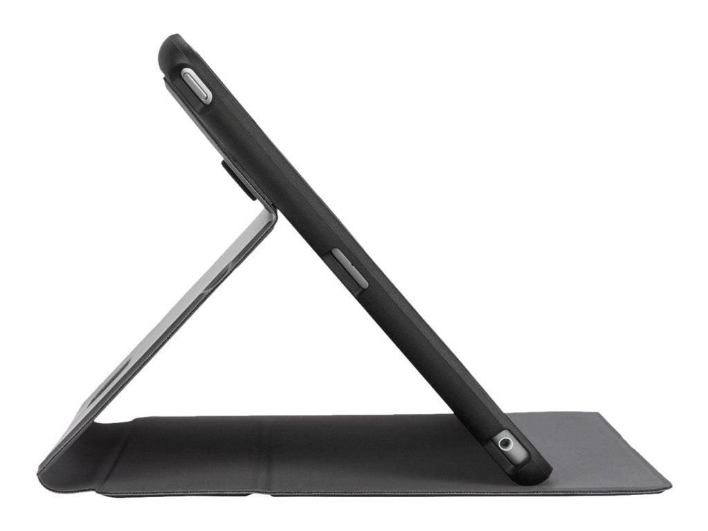 Targus Click-In - Flip cover for tablet - polyurethane, thermoplastic polyurethane (TPU) - black - 10.5 - for Apple 10.2-inch THZ851GL
