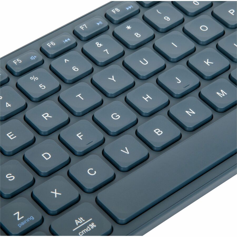 Targus Compact Multi-Device Bluetooth Antimicrobial Keyboard - Wireless Connectivity - Blu
