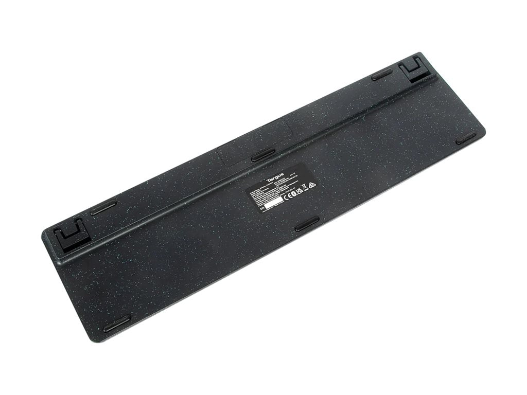 Targus EcoSmart - Keyboard - full size - antimicrobial - wireless - Bluetooth 5.0, 2.4 GHz - QWERTY - US - black AKB873US