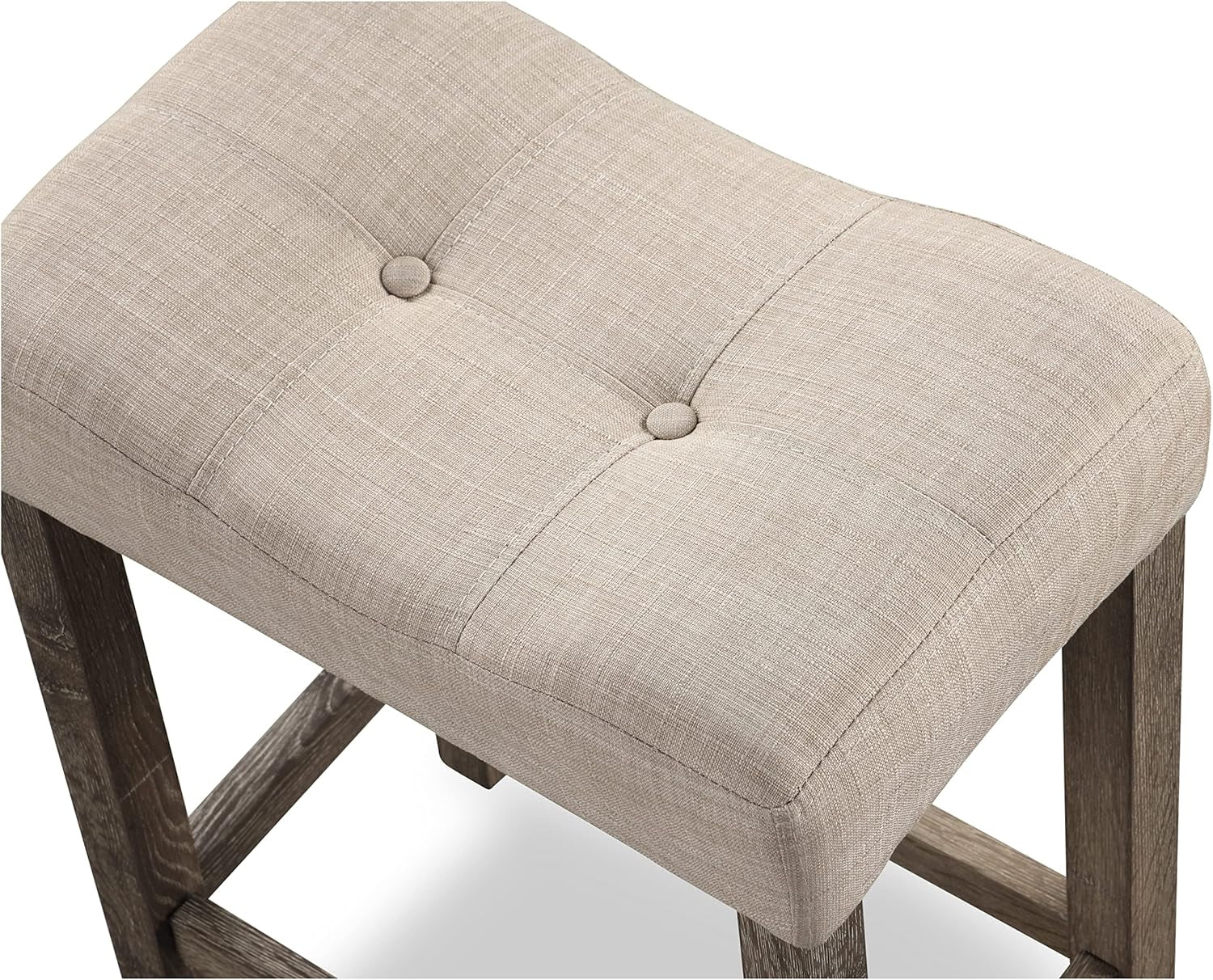 Taupe Upholstered Counter Height Elegant Dining Set