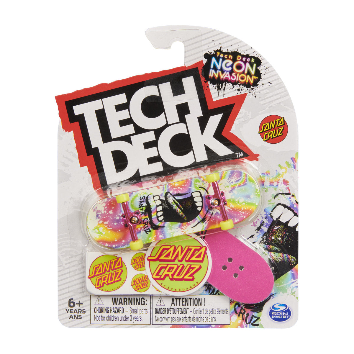 Tech Deck - 96mm Fingerboard - Santa Cruz - Neon