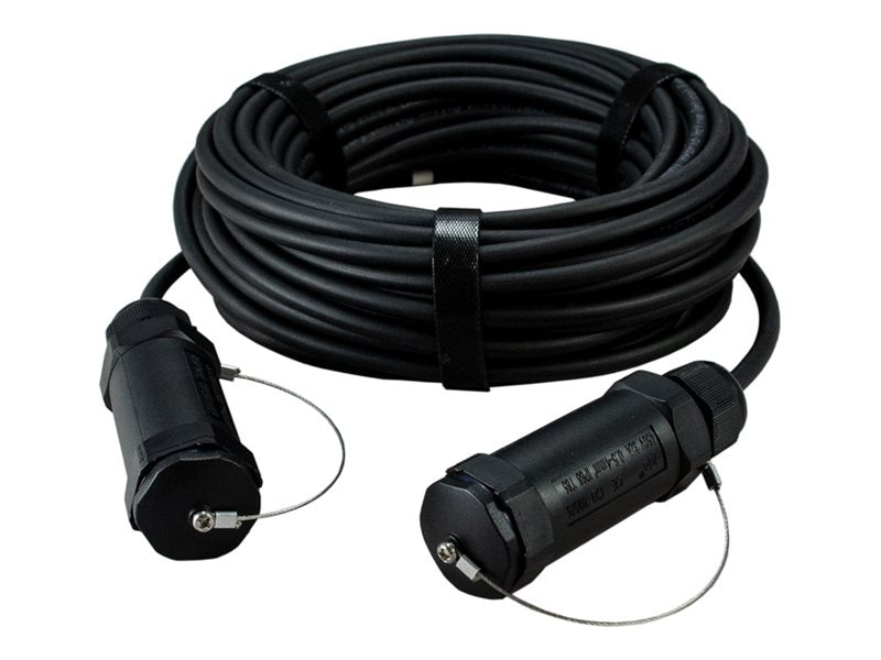 TechLogix MOFO ST Series - HDMI cable - HDMI male to HDMI male - 164 ft - fiber optic - black - armored, 3D video support, 4K60Hz MOFO-HD20ST-050