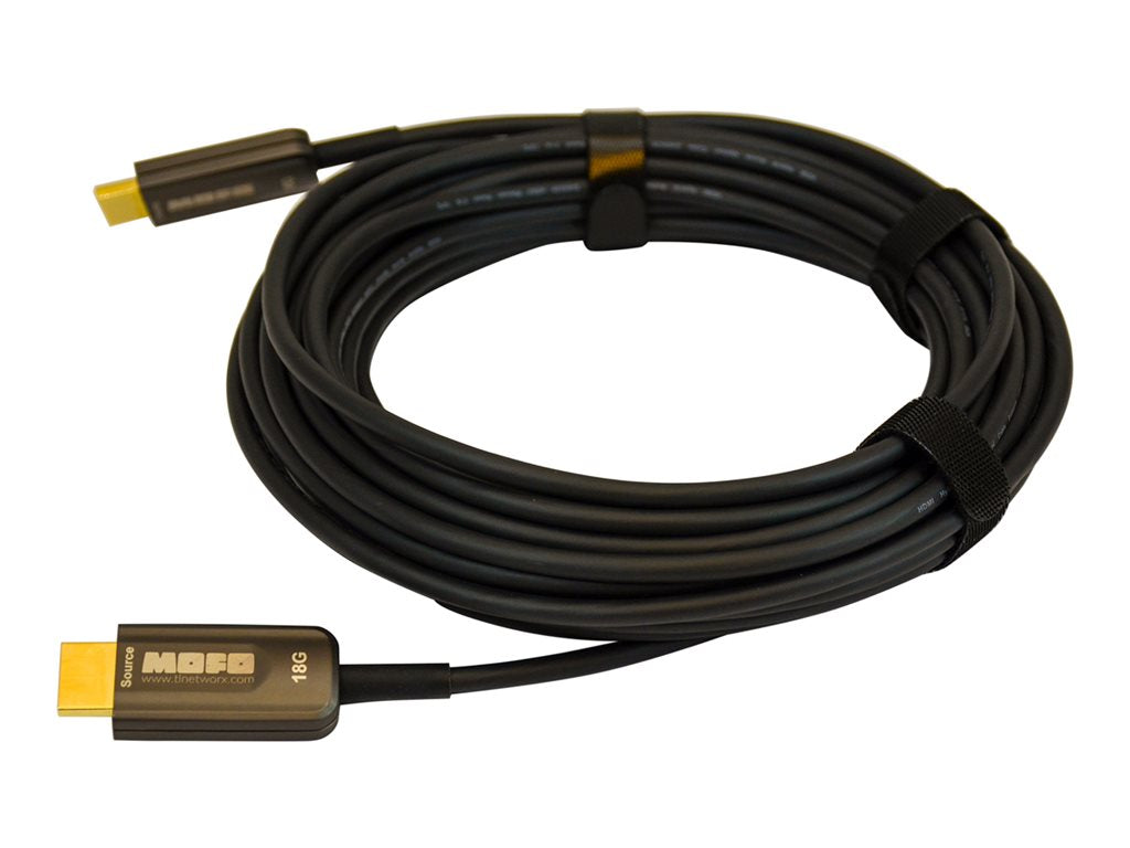 TechLogix MOFO - Ultra High Speed - HDMI cable - HDMI male to HDMI male - 75 ft - fiber optic - black - 4K60Hz support, 3D video MOFO-HD20-23