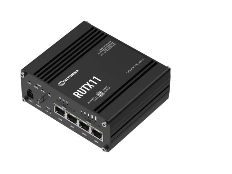 Teltonika RUTX11 LTE Cat 6 Router with Quectel EG060K-NA for Industrial Use