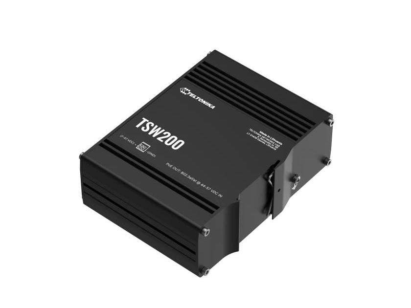 Teltonika TSW200 PoE+ Switch 8 GbE 2 SFP Ports for Reliable Networks