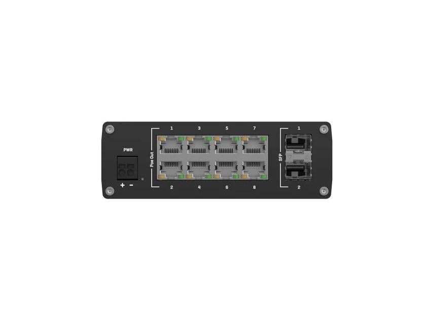 Teltonika TSW200 PoE+ Switch 8 GbE 2 SFP Ports for Reliable Networks