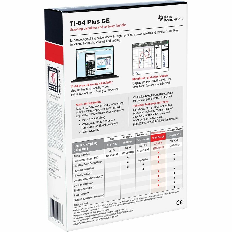 Texas Instruments TI-84 Plus CE Graphing Calculator