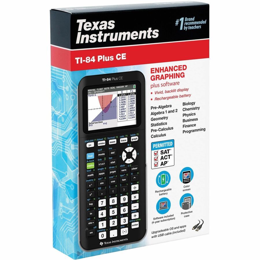 Texas Instruments TI-84 Plus CE with Python Graphing Calculator