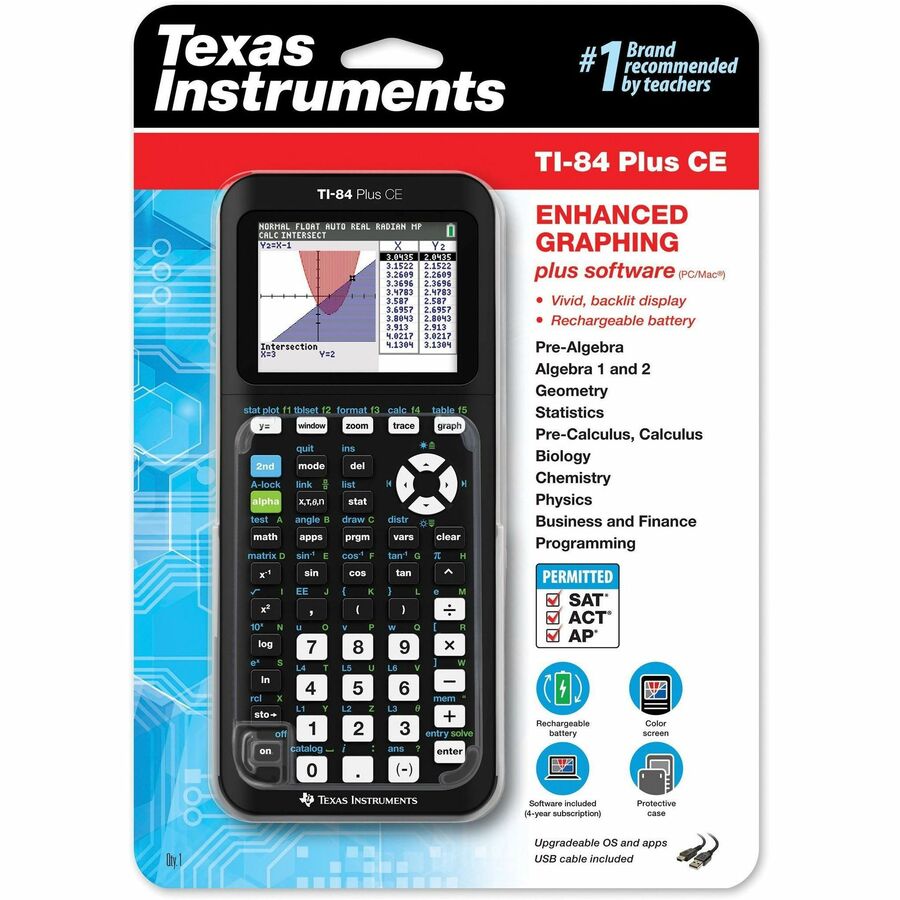 Texas Instruments TI-84 Plus CE with Python Graphing Calculator