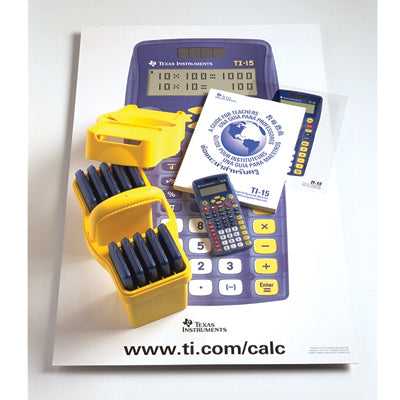 Texas Instruments TI15TK Classroom Calculator Set of 15 – Durable Bulk Pack