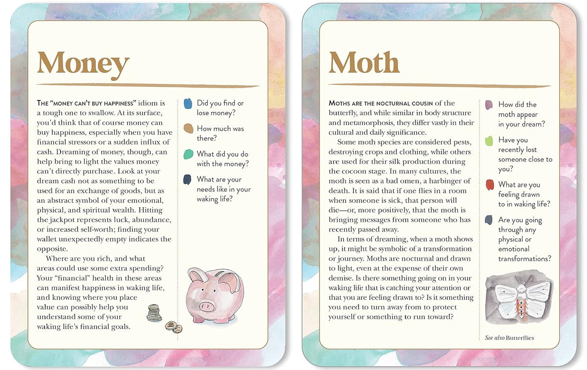 The Dream Symbols Card Deck - Decode Your Nightly Dreams