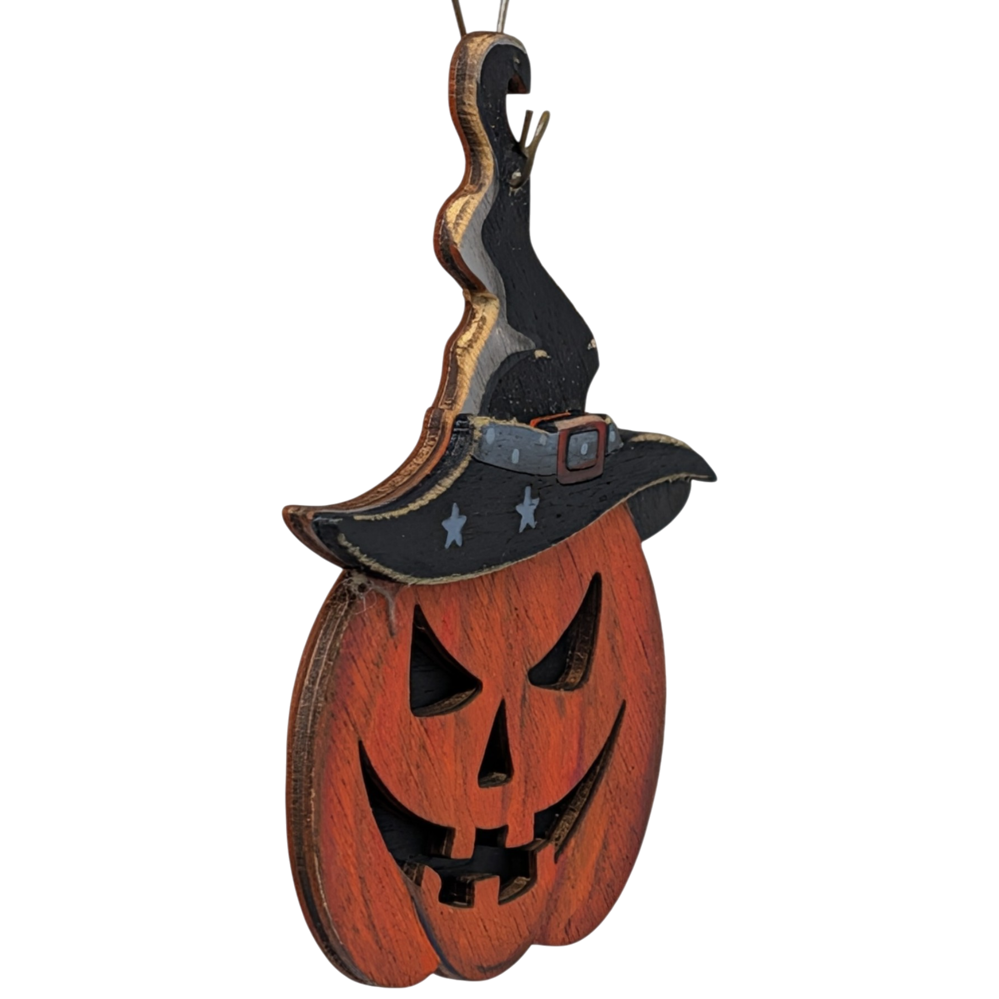 The Grand Jack-O'-Lantern Wooden Ornament