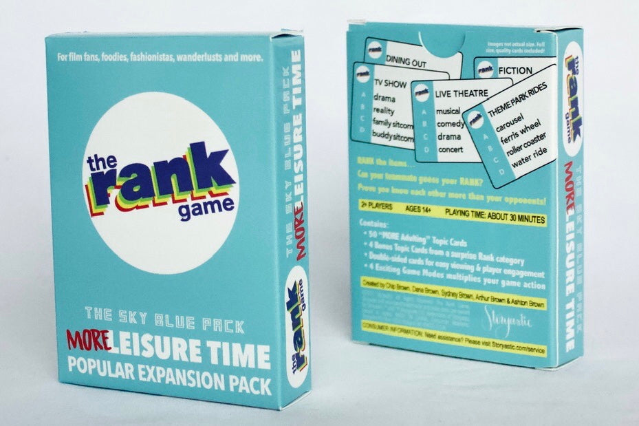 The Rank Game Expansion Pack: MORE Leisure Time (Sky Blue Pack)