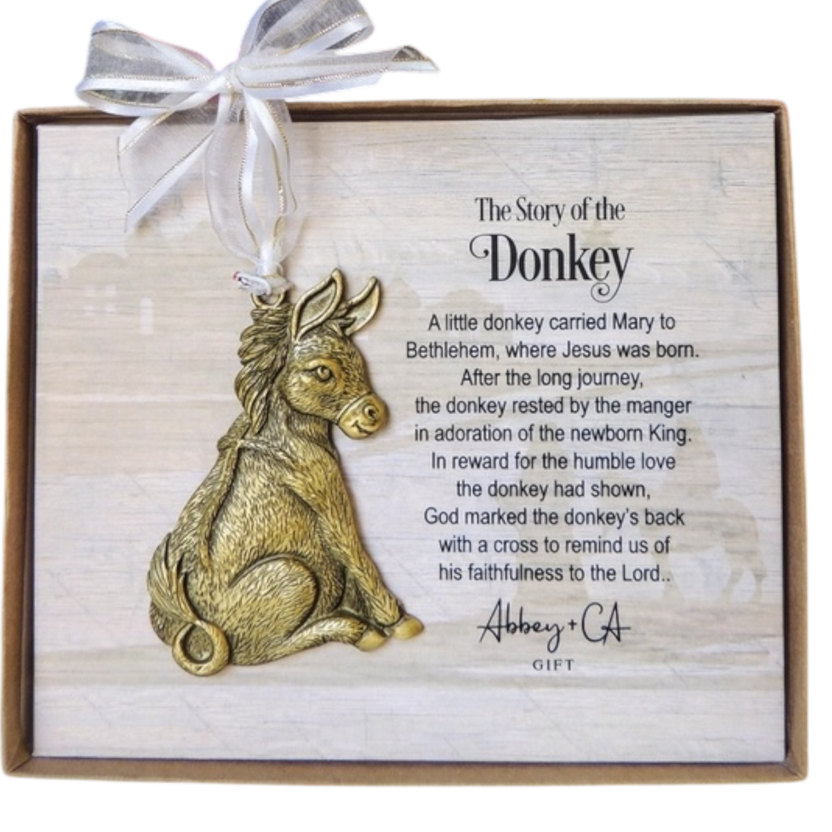 The Story Of The Donkey Ornament