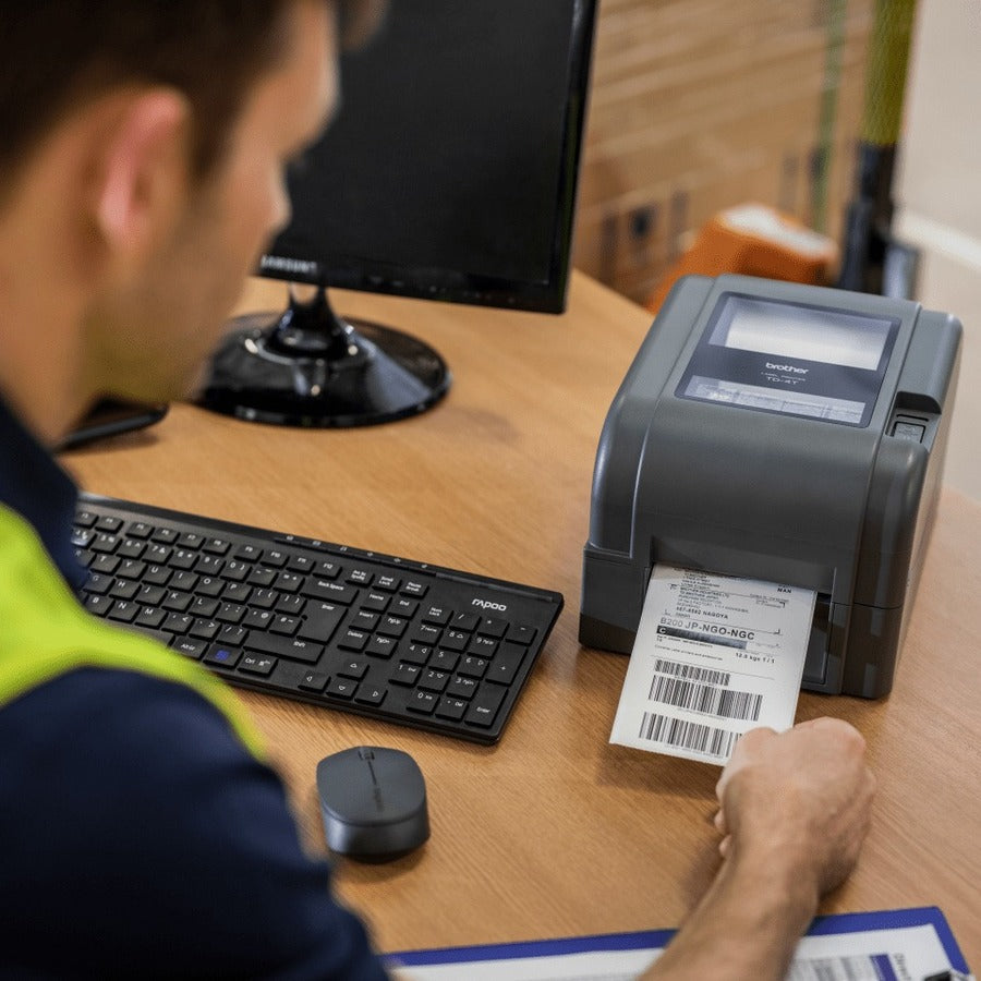 Thermal Transfer Desktop Printer - TD-4520TN 4-Inch Brother | TecISoft TD4520TN