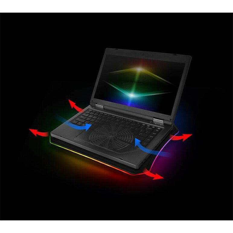 Thermaltake Massive 20 Rgb Notebook Cooling Pad 48.3 Cm (19") 800 Rpm Black