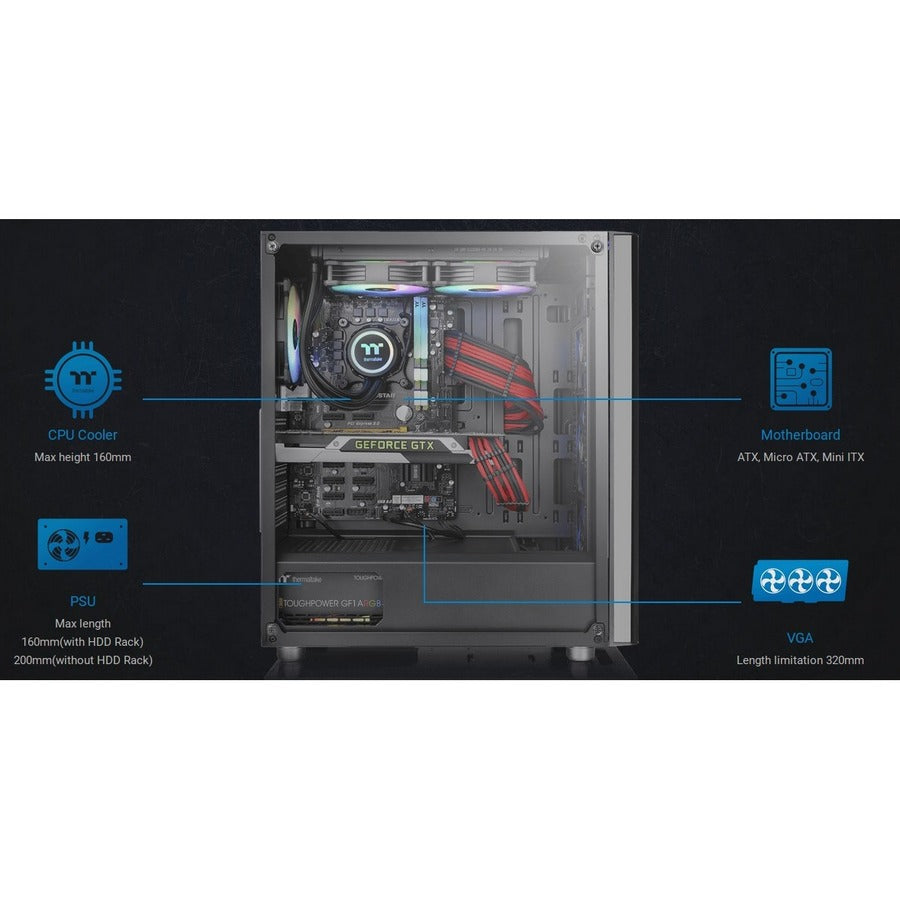 Thermaltake V250 TG ARGB Mid-Tower Chassis