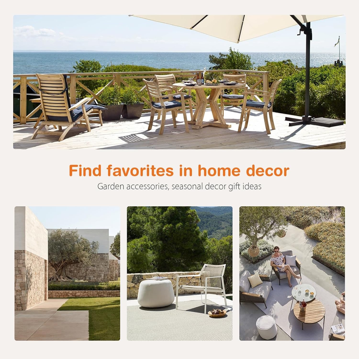 Three-Piece Outdoor Patio Set With Cushions And Glass Table