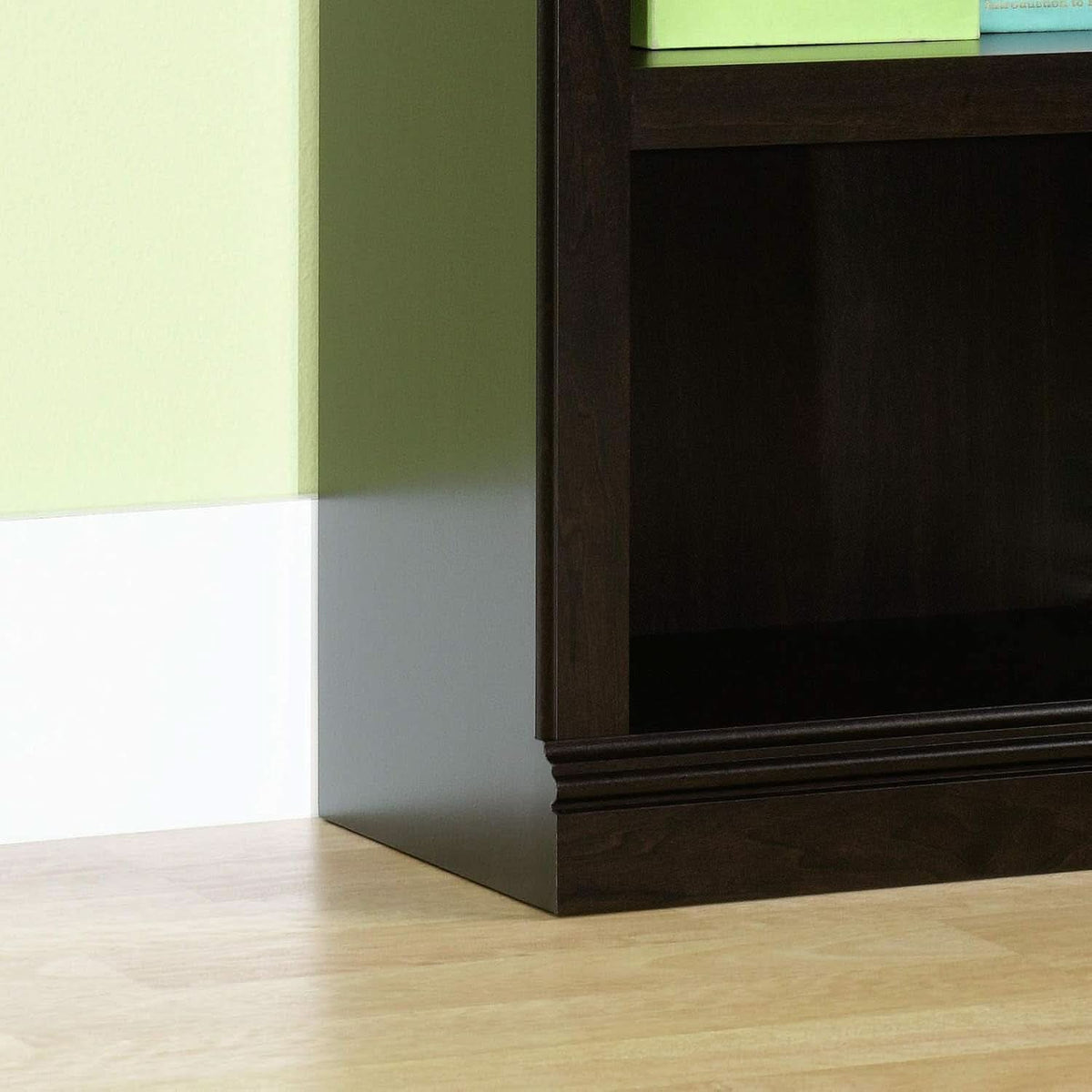 Three Shelf Bookcase In Jamocha Wood Finish 35.28In L 13.23In W 43.78In H