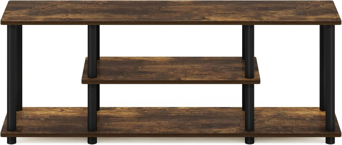 Three-Tier TV Stand Up To 50-Inch TV Tool-Free Assembly