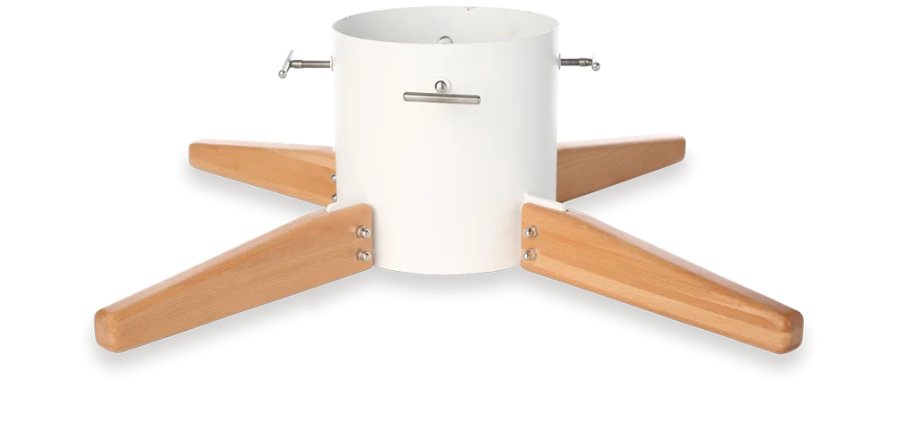 Timber Christmas Tree Stand - Large - White