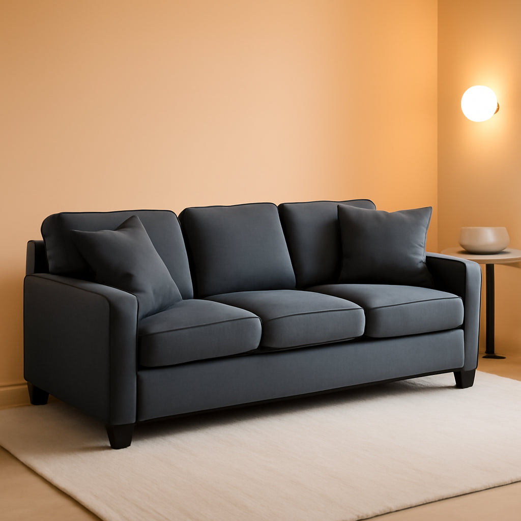 Timeless Design Stationary Sofa With Track Arms For Home