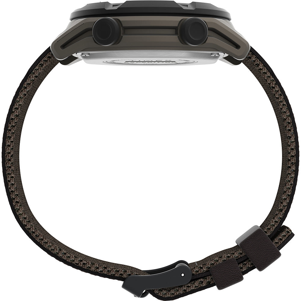 Timex Expedition Trailblazer Activity Tracker + HR - Brown Resin Case - Brown Leather