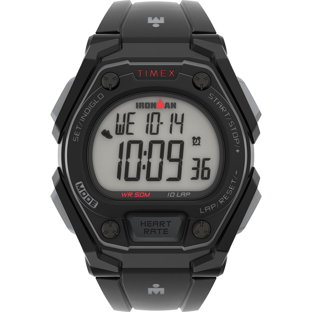 Timex Men's Ironman Classic w/Activity &amp; HR - Black
