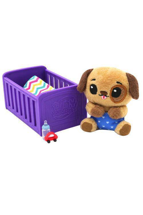 Tiny Tukkins Blind Pack 6-Piece Set with Crib & Mystery Plush for Kids