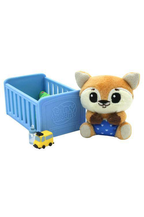 Tiny Tukkins Blind Pack 6-Piece Set with Crib & Mystery Plush for Kids