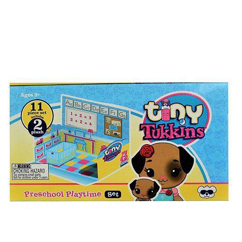 Tiny Tukkins Doggy Preschool Playtime Set for Kids 3+ with Plush Pets
