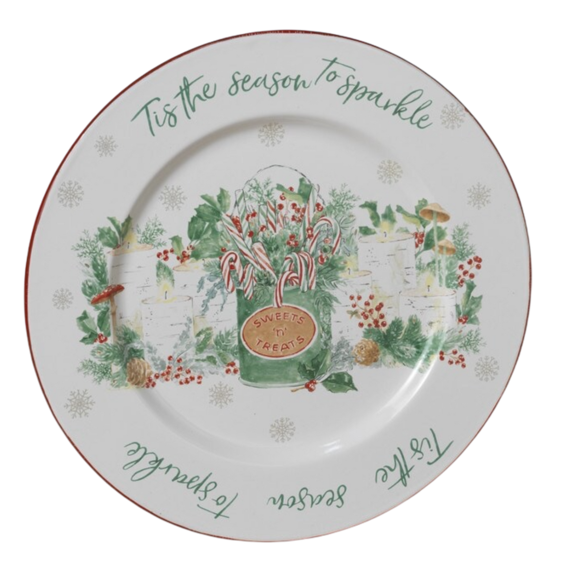 Tis the Season to Sparkle Holiday Plate