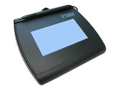 Topaz SignatureGem LCD 4x3 T-LBK755-BHSB-R - Signature terminal w/ LCD display - 4.4 x 2.4 in - wired - serial, USB