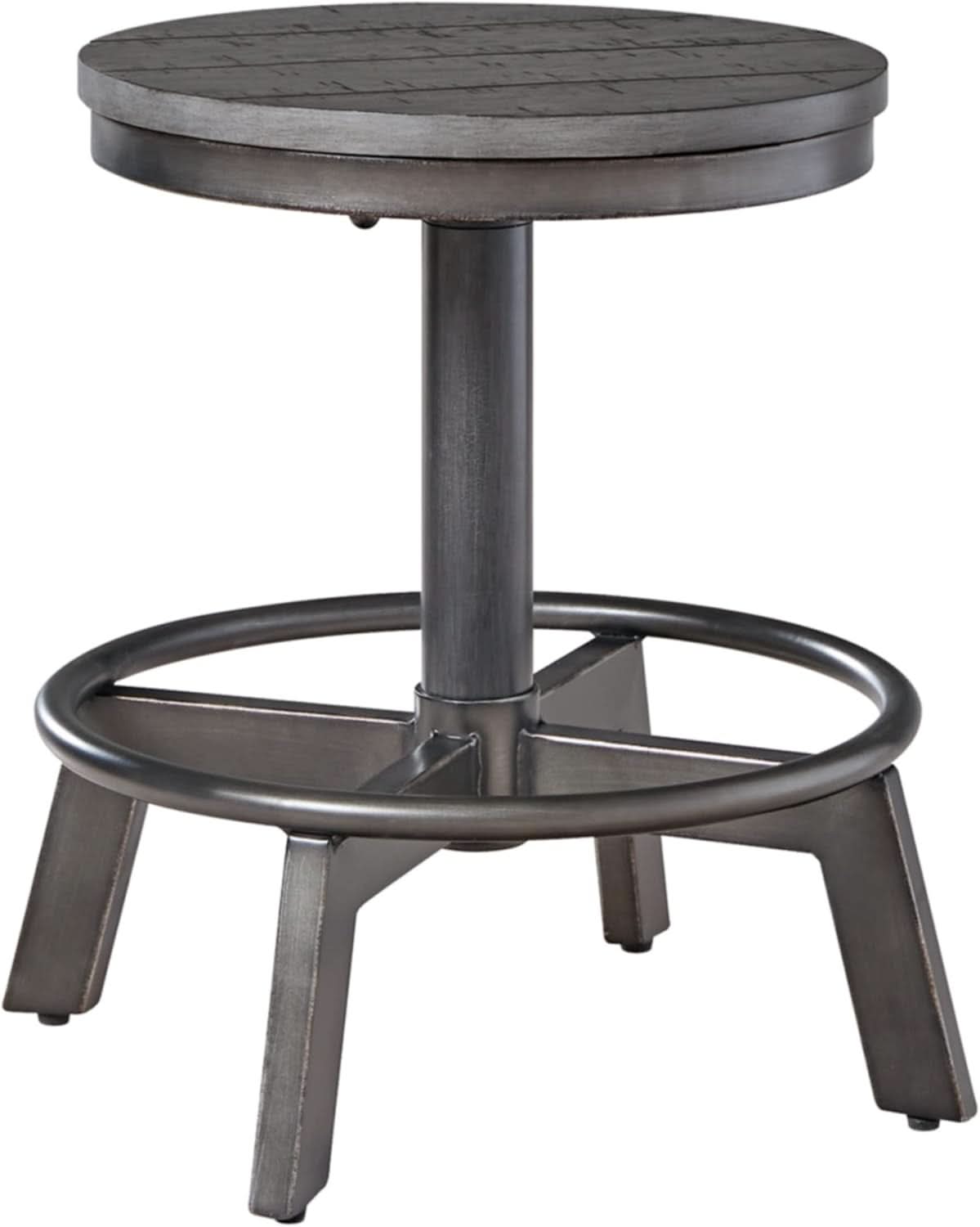 Torjin Gray Industrial Counter Height Stool Set of Two