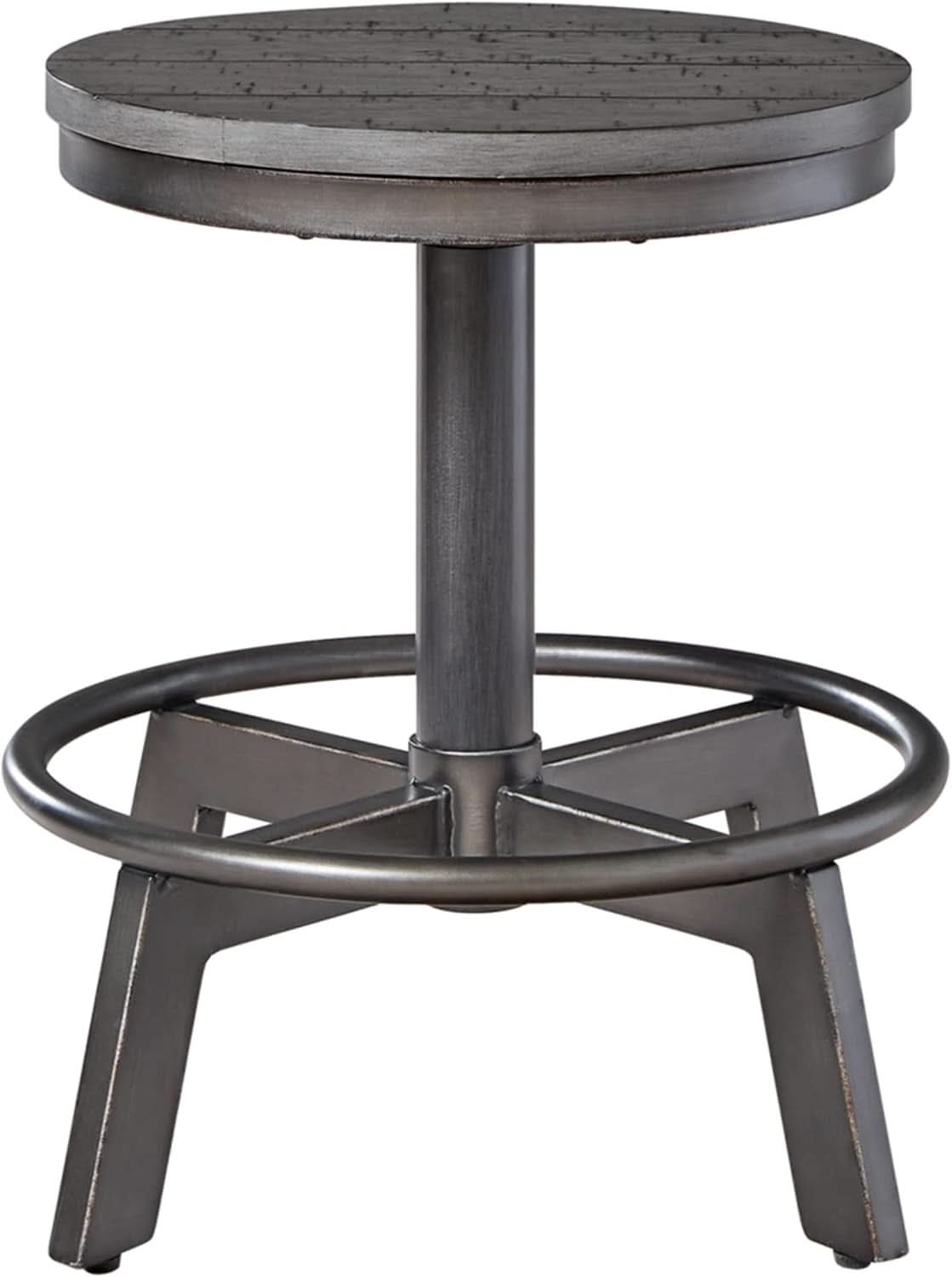 Torjin Gray Industrial Counter Height Stool Set of Two