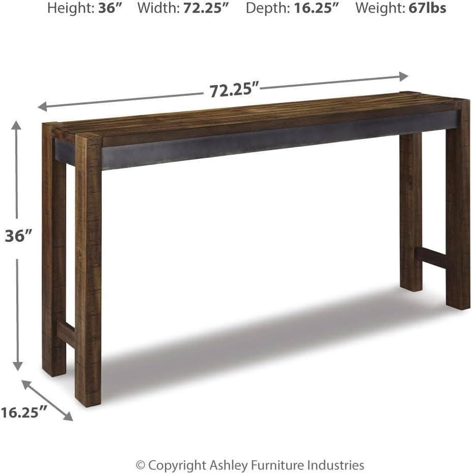 Torjin Urban Counter Height Dining Table Two Tone Brown
