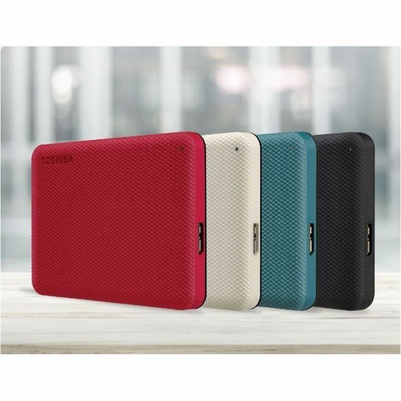 Toshiba Canvio Advance HDTCA40XK3CA 4 TB Portable Hard Drive - External - Green - USB 3.0