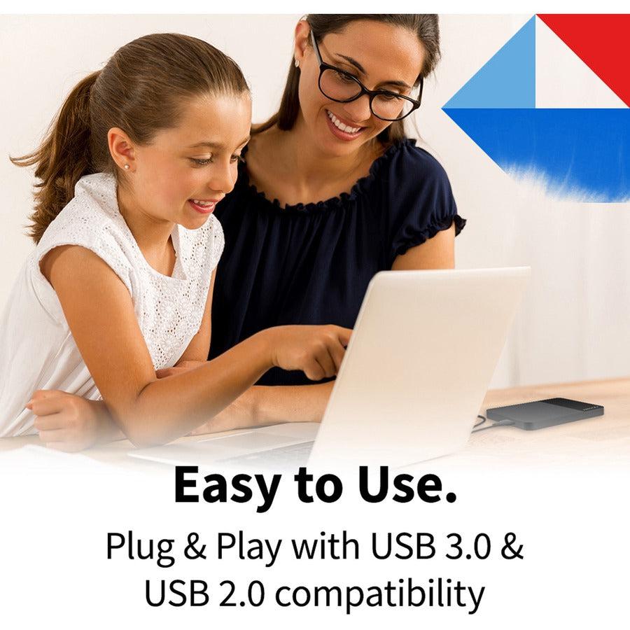 Toshiba Canvio Ready HDTP340XK3CA 4 TB Portable Hard Drive - External - Black