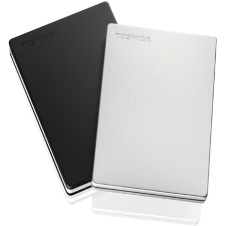 Toshiba Canvio Slim 1 TB Hard Drive - 2.5 External - SATA (SATA/600) - Silver" HDTD310XS3DA