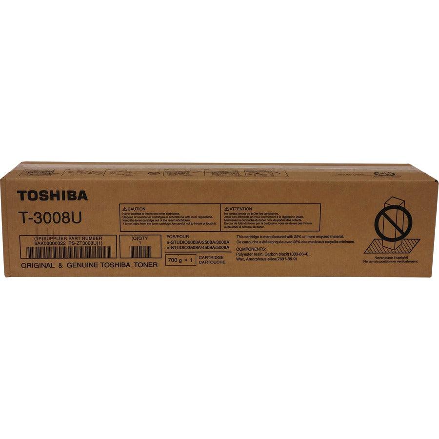 Toshiba Original Laser Toner Cartridge - Black - 1 Each T3008U