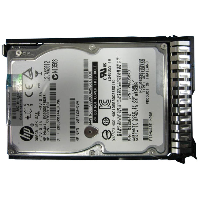 Total Micro 300 GB Hard Drive - 2.5 Internal - SAS (6Gb/s SAS)" 653955-001-TM