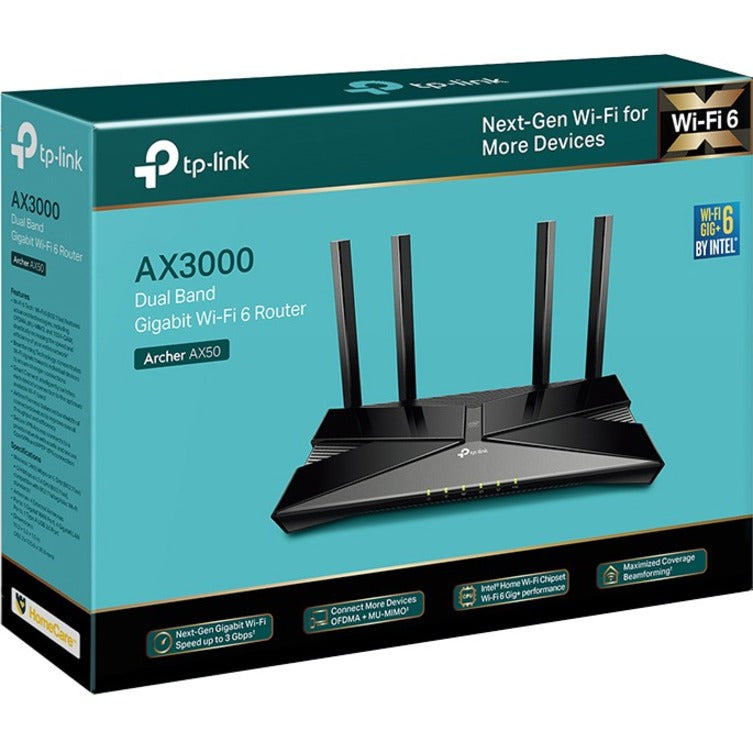 TP-Link Archer AX50 - Wi-Fi 6 IEEE 802.11ax Ethernet Wireless Router
