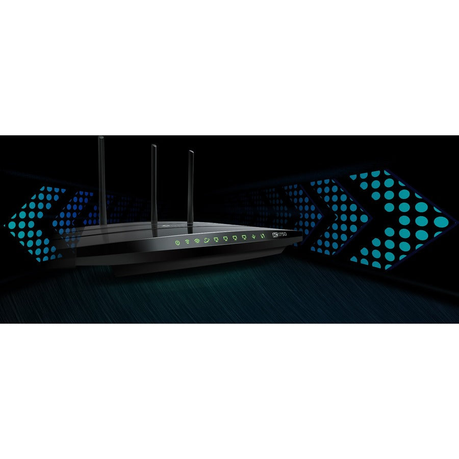 Tp-Link Archer C7 Ac1750 Dual Band Wireless Ac Gigabit Router, 2.4Ghz 450Mbps+5Ghz 1350Mbps, 2 Usb Ports, Ipv6, Guest Network